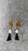 Aretes "Rosas Blancas"