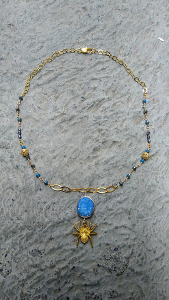 COLLAR "TARÁNTULA AZUL"